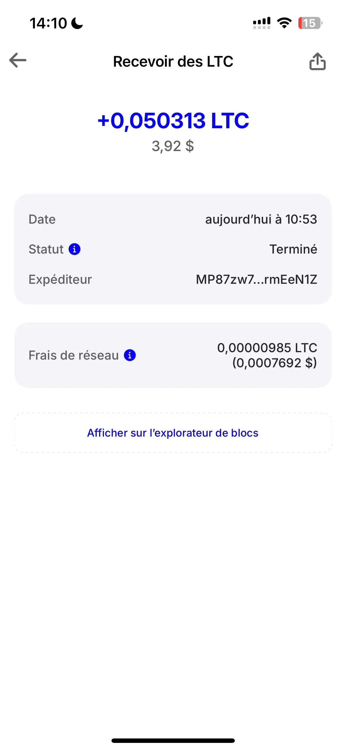 Shark Earnings withdrawal proof - user cashes out successfully